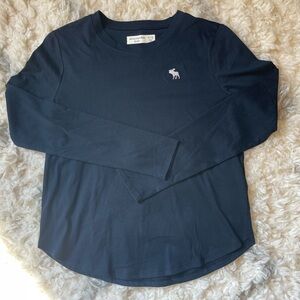 Abercrombie kids Dark Blue Long Sleeve Tee